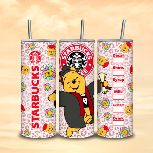 Tumbler Starbuck Winnie Diplôme
