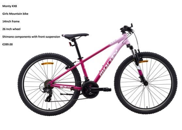 Monty KX8 - Girls Mountain Bike. 