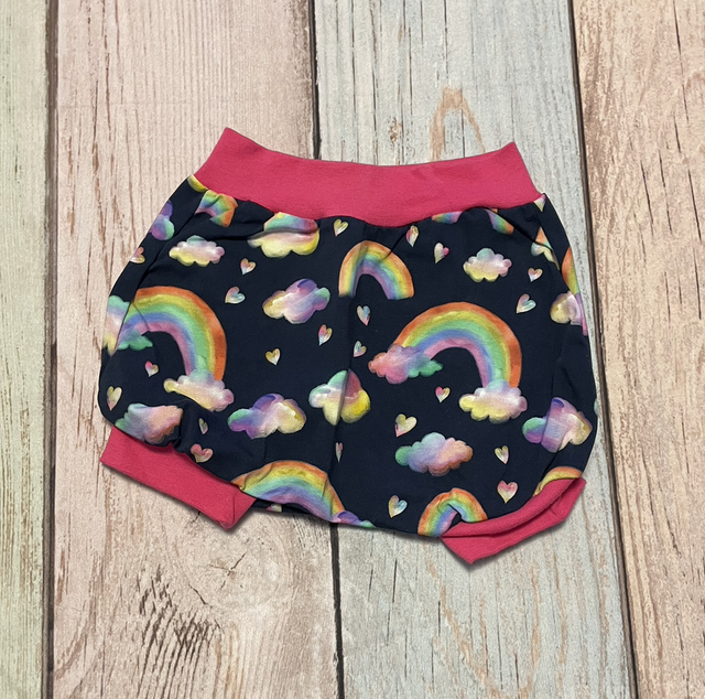 Sommershort, Größe 92, Regenbogen 