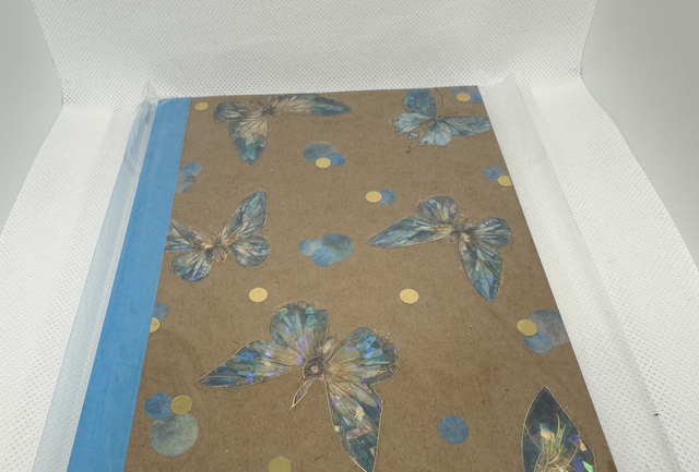 Notizbuch gross Schmetterlinge Blau