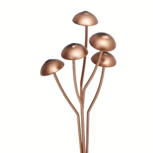 Metal Mushroom Plant Pot Decoration 
