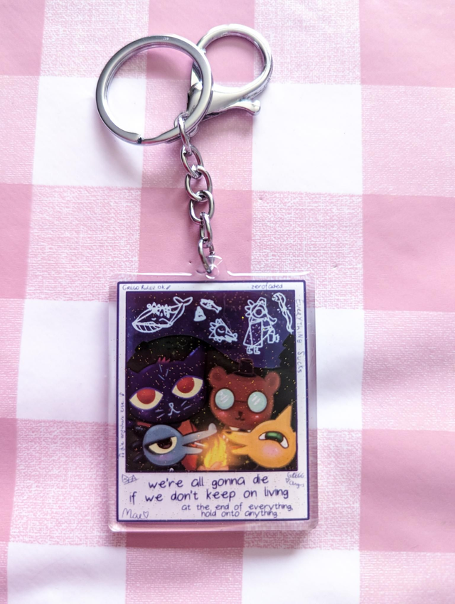 NITW Polaroid Keyring - Polaroids, quotes, geeky gifts, geek gifts, nerdy gifts, nerd gifts, keyring charm, keychain charm, weird gifts