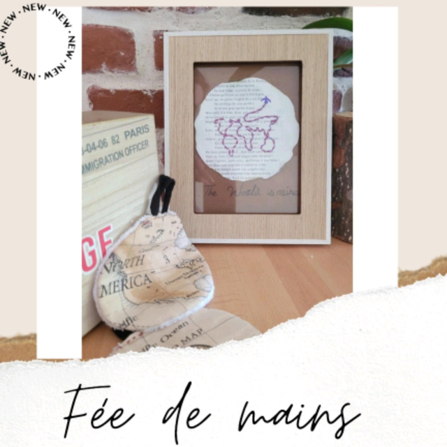 Cadre art abstrait "voyage"  