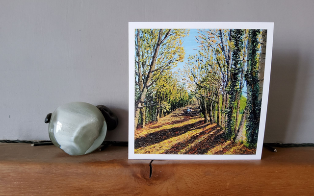 Richmond OId Railway Line. Art card/ Coaster. 