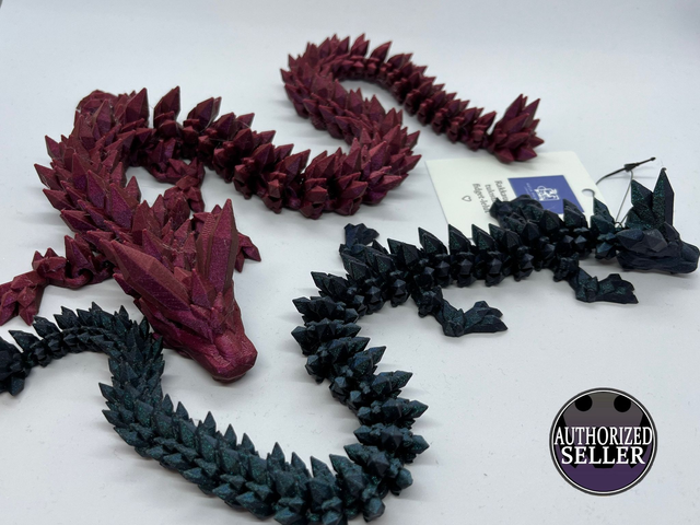 Crystal Dragon, magic glitter