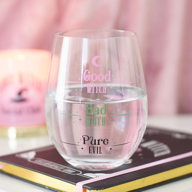 Verre sans pied "Bonne sorcière, mauvaise sorcière"