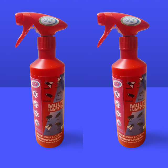 2 Pz. Spray Multi insetto by Eco Clean 2 flaconi da 400ml fino a 60 Mq