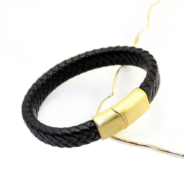 Bracelet Homme en Cuir Tressé 
