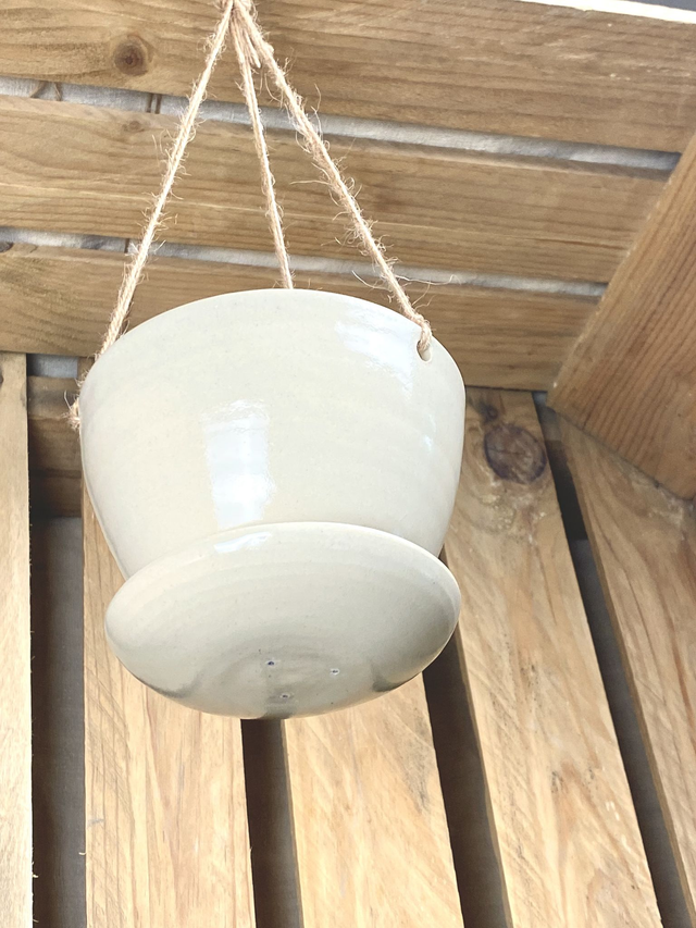 Pot suspendu_Taille M_beige