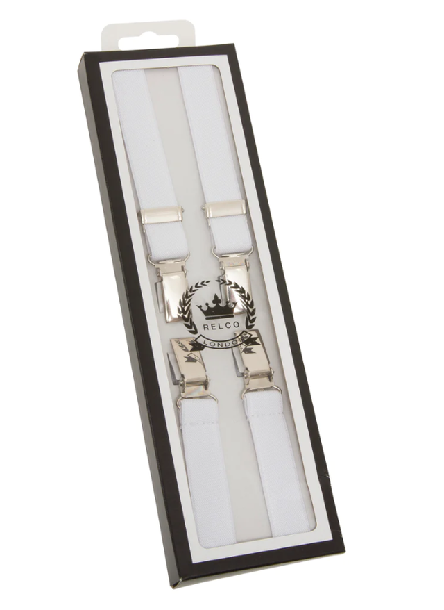 Relco London Braces - White