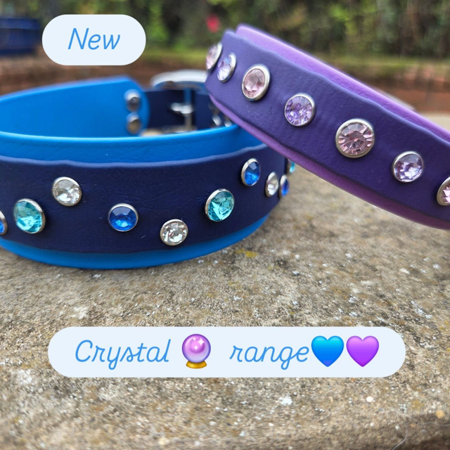 Biothane crystal collars