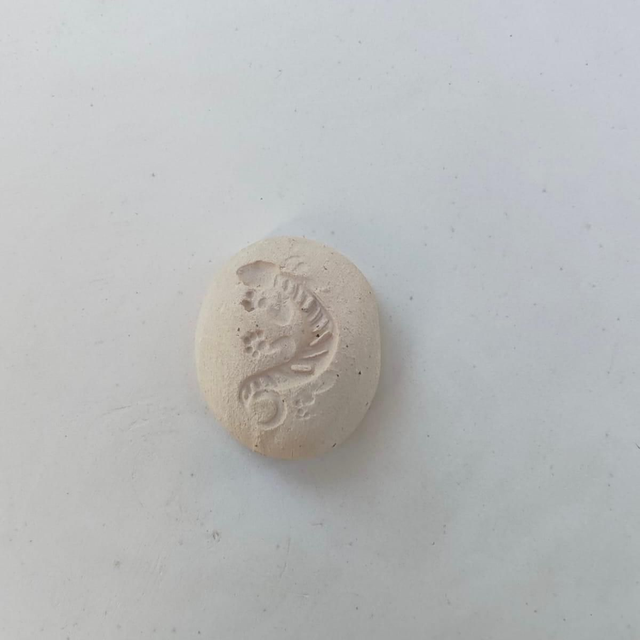 Galet d'Apaisement en Céramique - Rose pâle