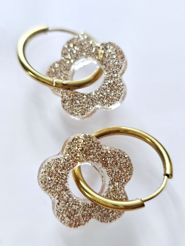 CREOLES EDEN OR PAILLETTES FINES 