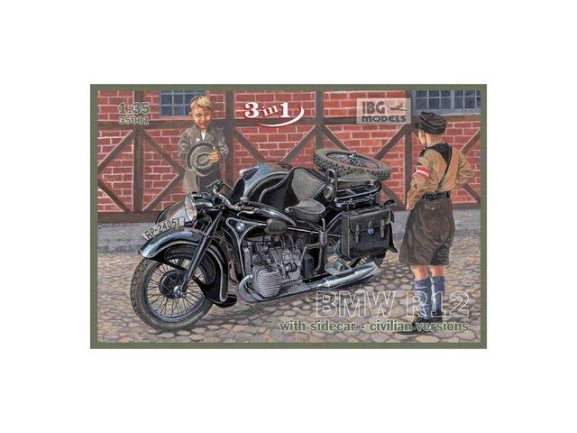 BMW R12 with sidecar C.V. IBG 35001 1/35