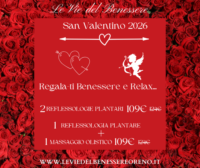 Promo San Valentino: 2 reflessologie plantari