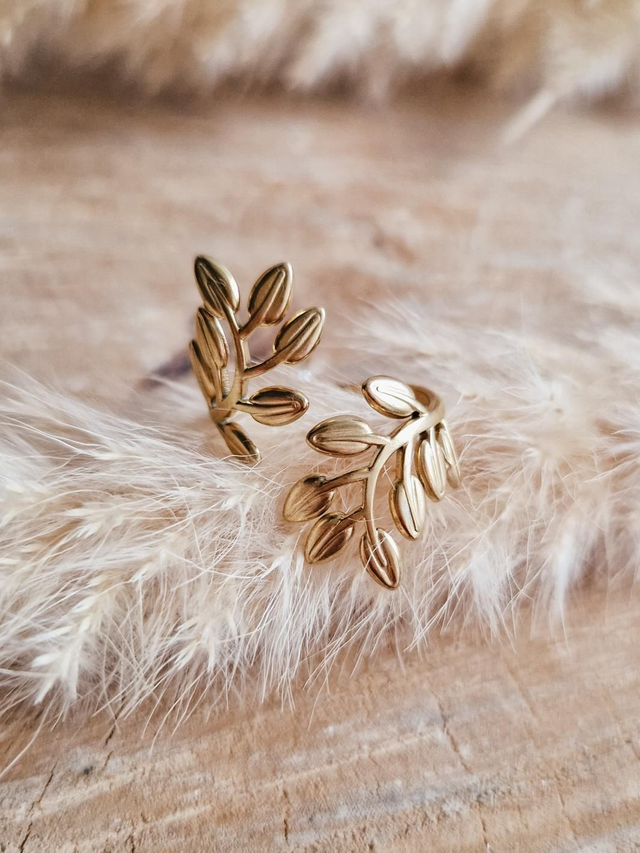 Bague "Feuillage" - Modèle doré 