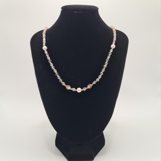 Santorin rose/doré (Collier)