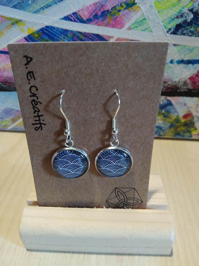 Boucles D&#039;oreilles Cabochons Japon 