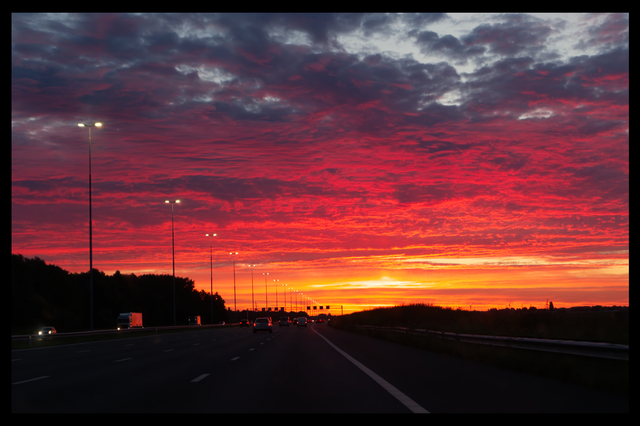 A4 Snelweg - Photoprint Framed
