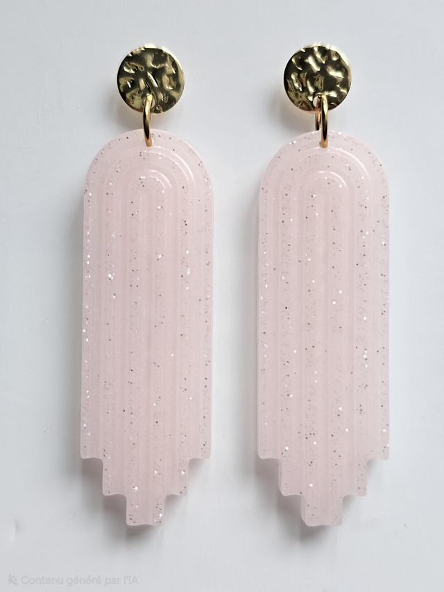 ARTY rose pâle pailleté