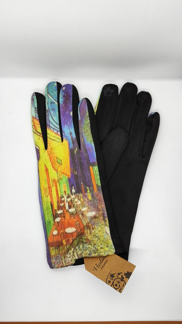 Guanti Terrazza sul caffè la sera di Vincent Van Gogh