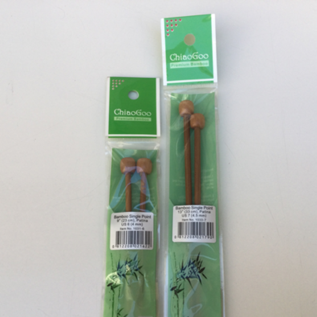 CHIAOGOO Aiguilles Droites Bambou