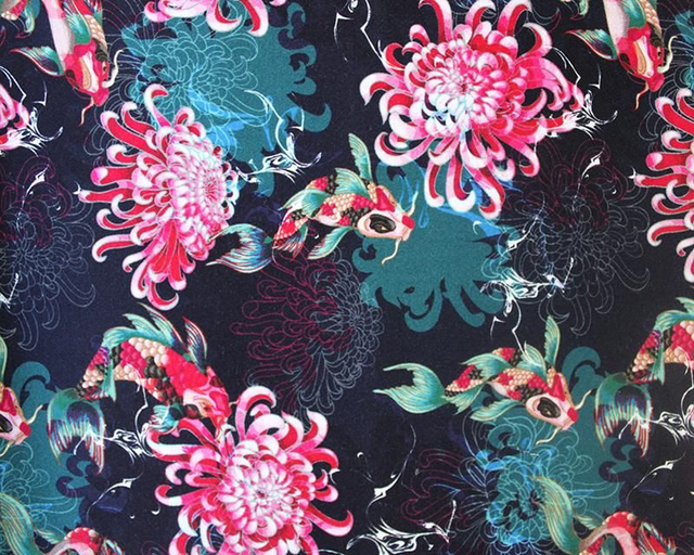 Little Johnny Waterworld Cotton Sateen in Navy