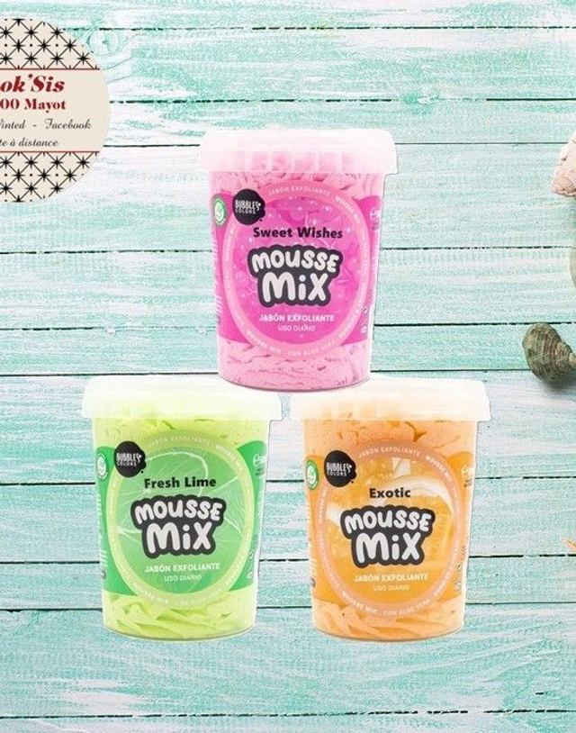 Mousses de savon exfoliant naturel