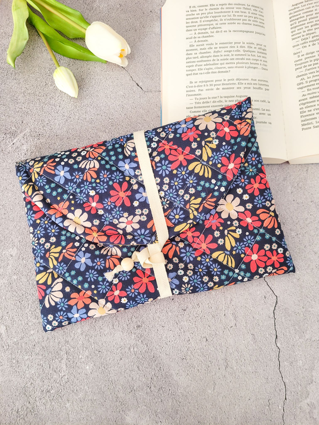 Pochette à livre Romy coton matelassé