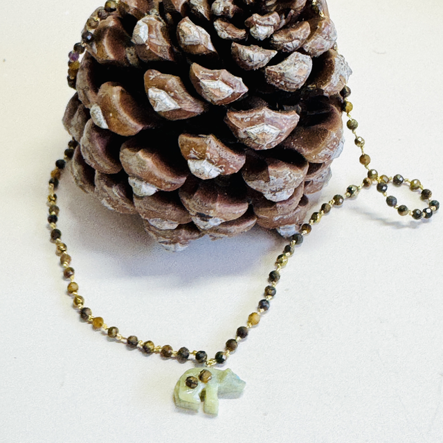 Collier Nomade Ours Tigré