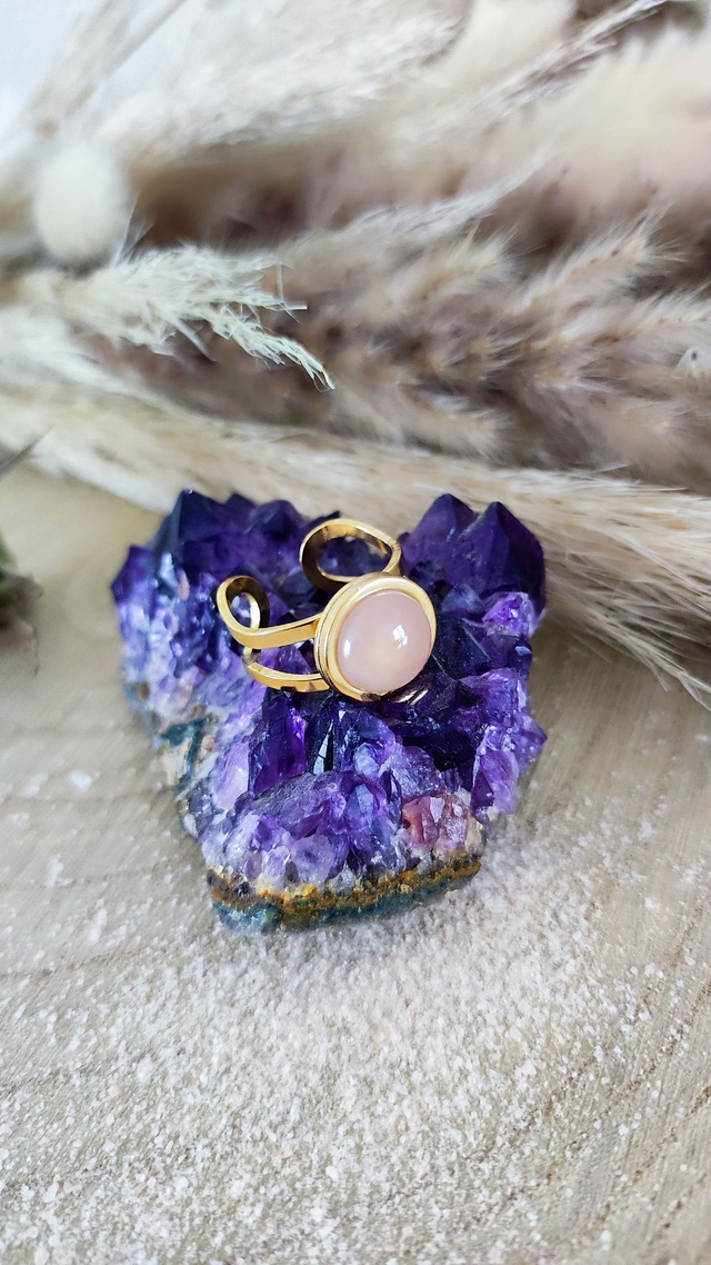 Bague Azélys Quartz rose