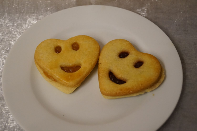 Fröhliche Herzen (Buttermürbeteig)