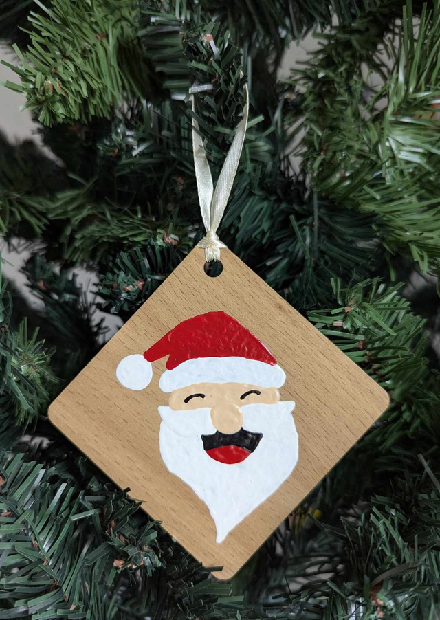 Tête père Noël 2024