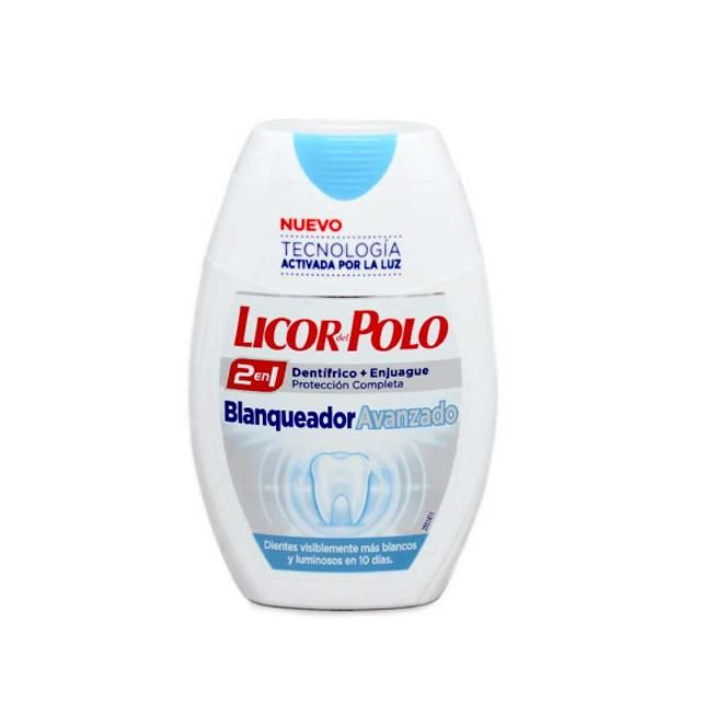 Licor Del Polo 2 En 1 Blanqueador Avanzado Dentífrico 75ml