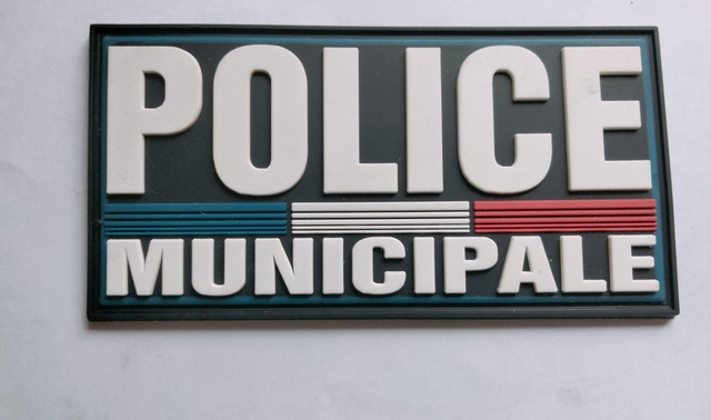 Flaps Police Municipale fond bleu