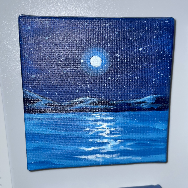 Montagne et mer nuit