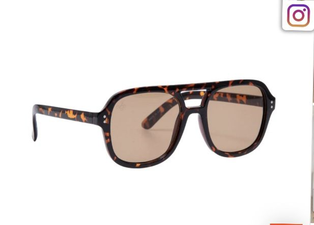 Tortoiseshell Aviator Sunglasses 