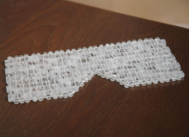 Edelsteinmaske Bergkristall - Handgefertigt nach Bestellung