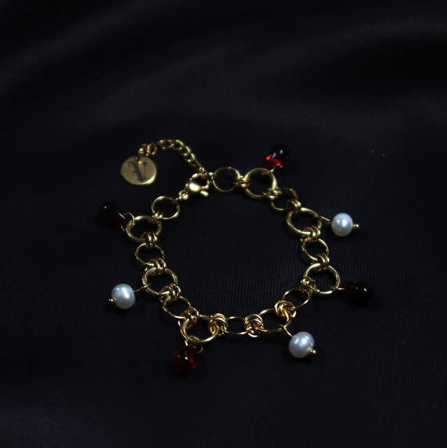 Bracelet Aglaé Or Rouge