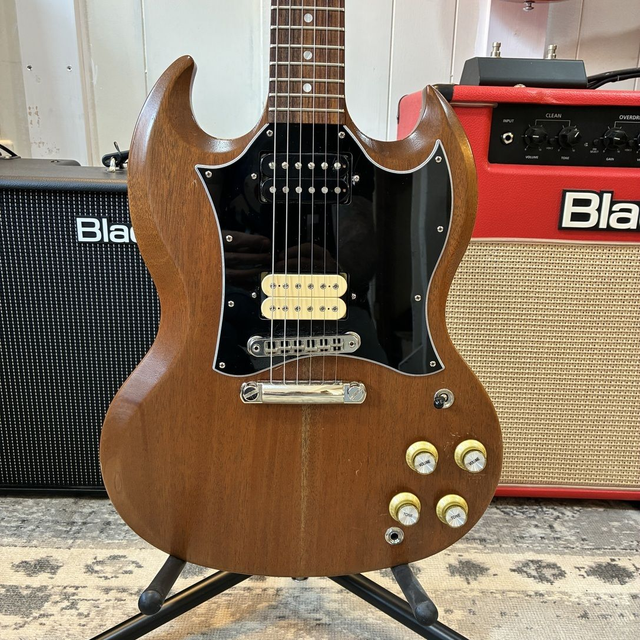 Gibson SG Tribute Natural Walnut with Leather Bag