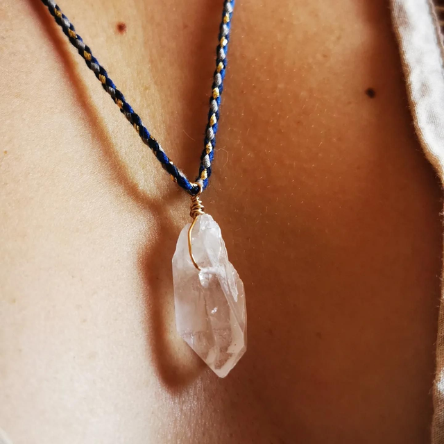 Collier réglable - Cristal de Roche 