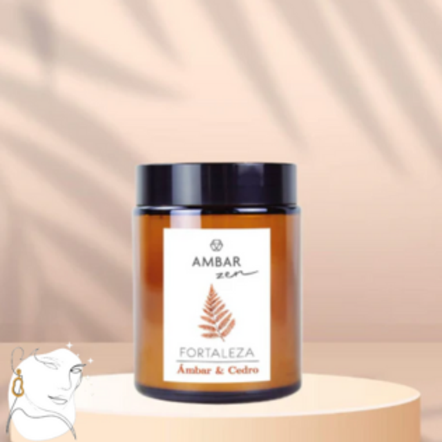 Bougie Ambar Zen Ambre et Cèdre