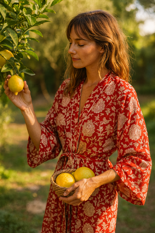 Kimono Rouge Andalou - 130cm