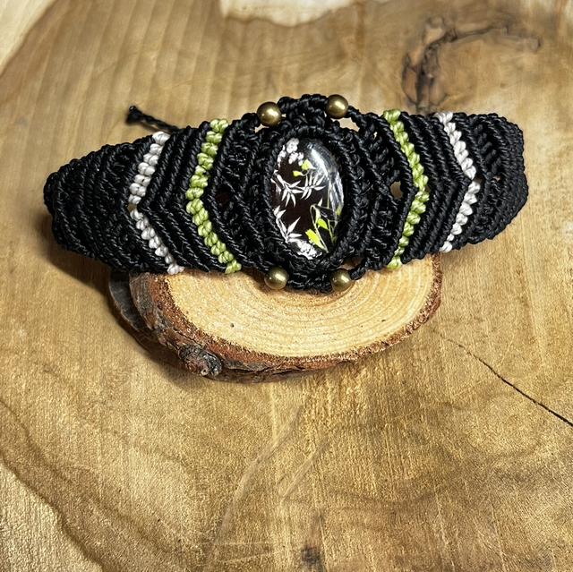 Manchette noire sertissage