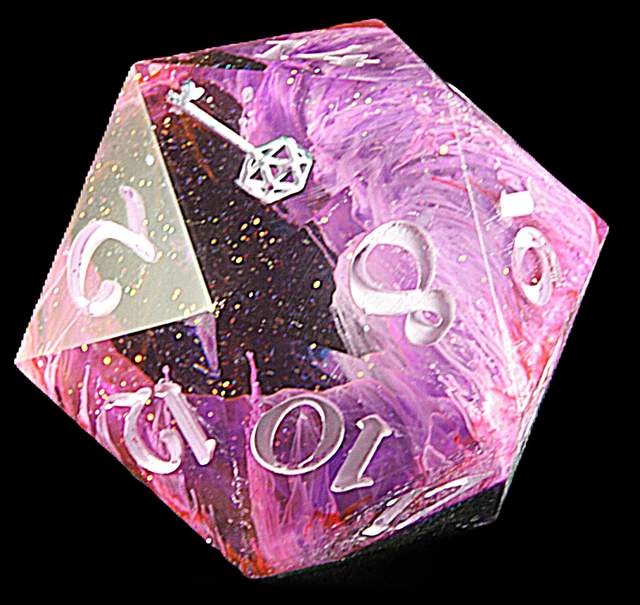 Rose Galaxy Chonky d20