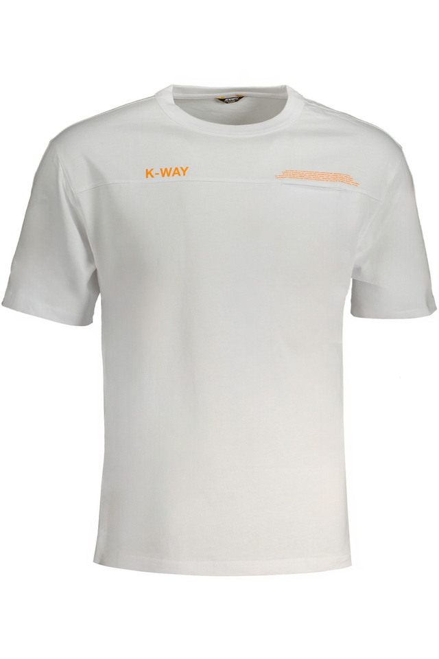 K-WAY T-SHIRT MANICHE CORTE UOMO BIANCO