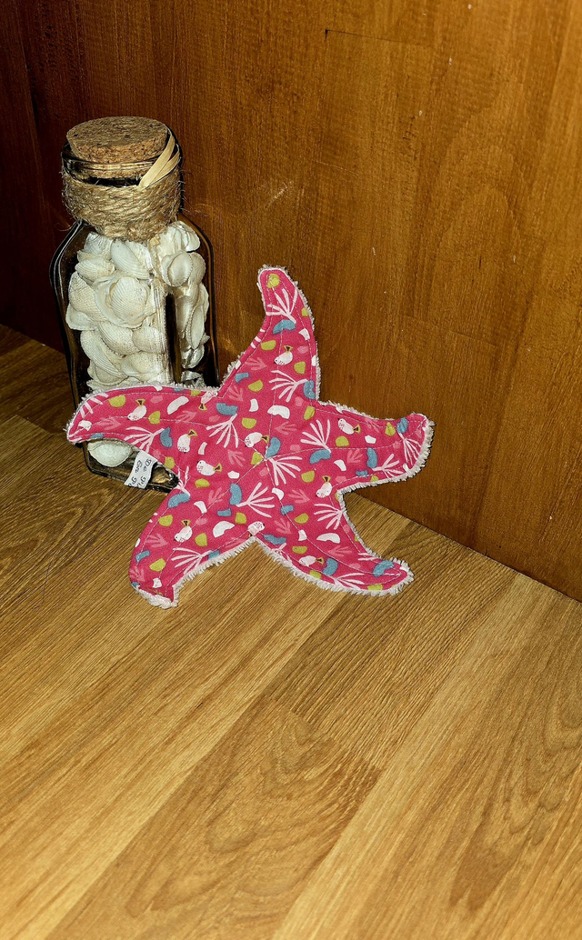 doudou plat étoile de mer 