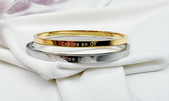 Jonc message “ Copine en or”