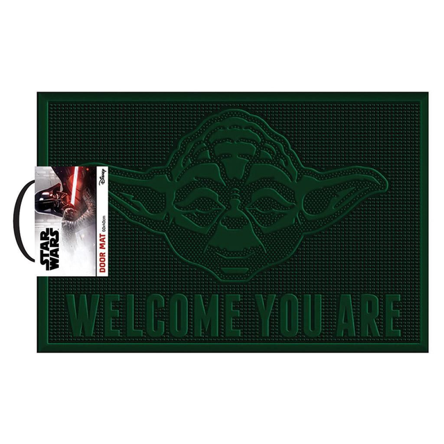Star Wars Yoda "welcome you are" rubber doormat 60x40cm