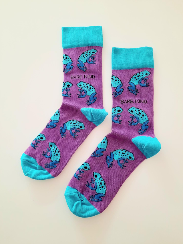 'Save the Frogs' Bamboo Socks, Bare Kind - adult